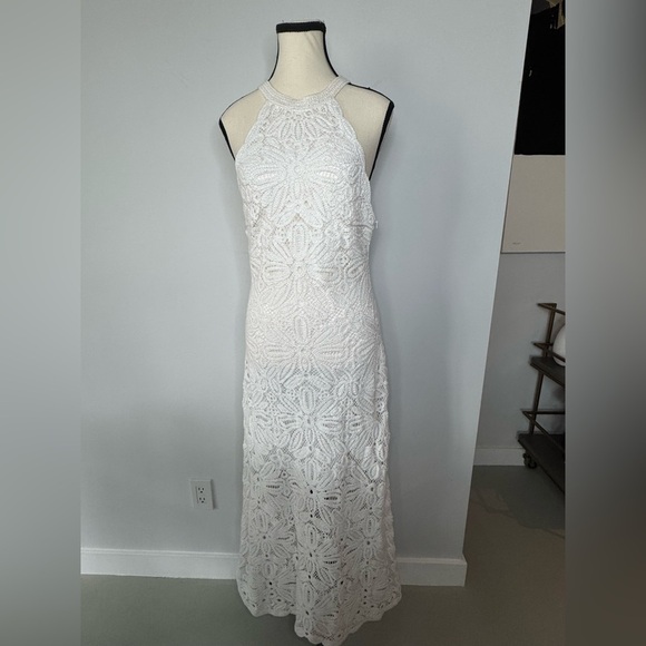Maje White Floral Maxi Dress – NWT, Size T42 - Picture 1 of 17